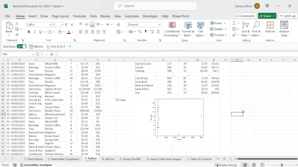 Python Integration in the Excel